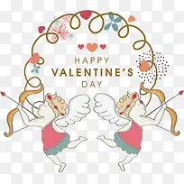 卡通手绘爱情天使-空若网 卡通手绘爱情天使-空若网