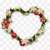 圣诞卡通装饰花环-空若网 圣诞卡通装饰花环-空若网