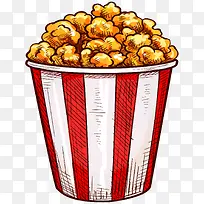 卡通爆米花免抠图-空若网 卡通爆米花免抠图-空若网