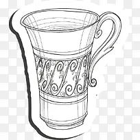 手绘水杯-空若网 手绘水杯-空若网