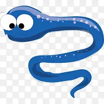蓝色卡通蛇PNG下载-空若网 蓝色卡通蛇PNG下载-空若网