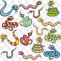 各种卡通蛇PNG下载-空若网 各种卡通蛇PNG下载-空若网