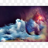 彩色云朵背景-空若网 彩色云朵背景-空若网