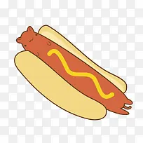 矢量卡通手绘热狗-空若网 矢量卡通手绘热狗-空若网