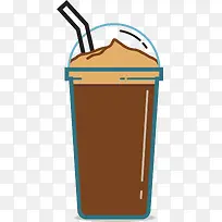 塑料杯装矢量雪顶咖啡-空若网 塑料杯装矢量雪顶咖啡-空若网