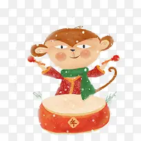 猴子拜年-空若网 猴子拜年-空若网