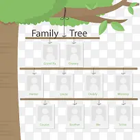 矢量相框树挂在树枝上-空若网 矢量相框树挂在树枝上-空若网