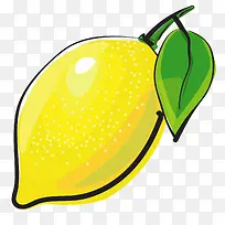 柠檬水彩画矢量图-空若网 柠檬水彩画矢量图-空若网