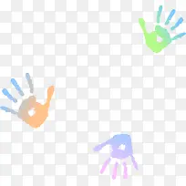 多彩手掌印-空若网 多彩手掌印-空若网