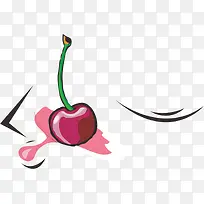 樱桃png矢量素材-空若网 樱桃png矢量素材-空若网