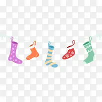 多彩卡通圣诞袜-空若网 多彩卡通圣诞袜-空若网