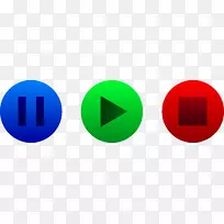 按钮符号计算机图标剪辑艺术暂停按钮-空若网 按钮符号计算机图标剪辑艺术暂停按钮-空若网