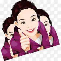 卡通美女素材图-空若网 卡通美女素材图-空若网