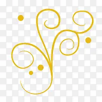 橙色装饰花纹-空若网 橙色装饰花纹-空若网