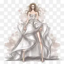 手绘美丽公主裙-空若网 手绘美丽公主裙-空若网