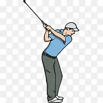 卡通高尔夫 人物插画设计-空若网 卡通高尔夫 人物插画设计-空若网