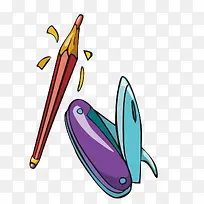 手绘削铅笔图样-空若网 手绘削铅笔图样-空若网