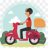 快递员矢量-空若网 快递员矢量-空若网