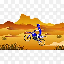 沙漠骑摩托车-空若网 沙漠骑摩托车-空若网
