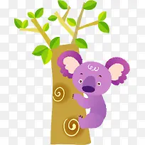 考拉抱树-空若网 考拉抱树-空若网