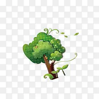卡通绿树-空若网 卡通绿树-空若网
