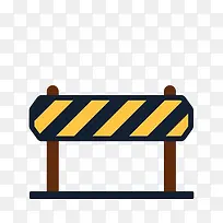 手绘扁平化交通栅栏-空若网 手绘扁平化交通栅栏-空若网
