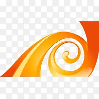 橙色潮流线条-空若网 橙色潮流线条-空若网