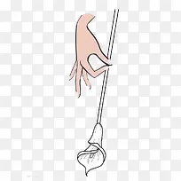 手拿马蹄莲-空若网 手拿马蹄莲-空若网