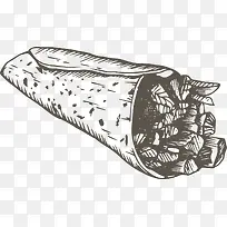 手绘食物线稿-空若网 手绘食物线稿-空若网