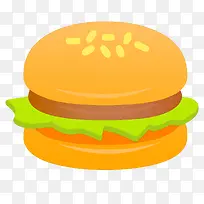 扁平化快餐食物设计矢量图-空若网 扁平化快餐食物设计矢量图-空若网