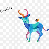 卡通矢量梅花鹿-空若网 卡通矢量梅花鹿-空若网