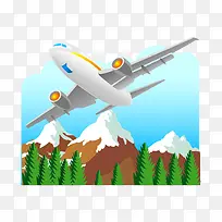 飞机场景矢量素材-空若网 飞机场景矢量素材-空若网