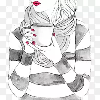 绘画艺术女性素描-女性水彩画-空若网 绘画艺术女性素描-女性水彩画-空若网