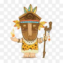 创意原始人复古面具-空若网 创意原始人复古面具-空若网