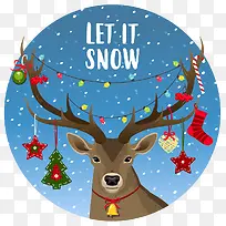 圣诞节主题插画-空若网 圣诞节主题插画-空若网