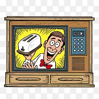 老式电视机矢量-空若网 老式电视机矢量-空若网