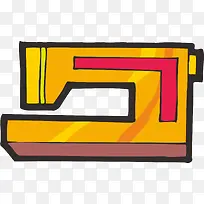 卡通缝纫机png矢量素材-空若网 卡通缝纫机png矢量素材-空若网