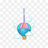 热气球天使卡通-空若网 热气球天使卡通-空若网