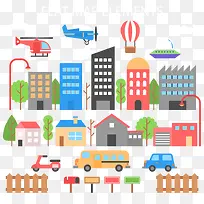 矢量高楼大厦-空若网 矢量高楼大厦-空若网