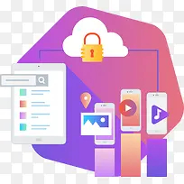 金融行业扁平矢量商务插画-空若网 金融行业扁平矢量商务插画-空若网