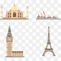 城市建筑剪影-空若网 城市建筑剪影-空若网