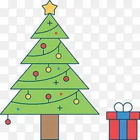 圣诞节扁平化圣诞树-空若网 圣诞节扁平化圣诞树-空若网