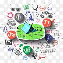 卡通手绘底纹-空若网 卡通手绘底纹-空若网