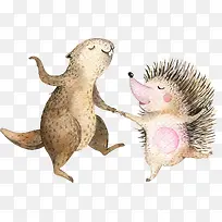 卡通可爱小动物装饰设计动物头像-空若网 卡通可爱小动物装饰设计动物头像-空若网