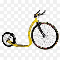 黄色大小车轮自行车-空若网 黄色大小车轮自行车-空若网