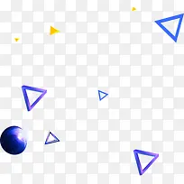 双十一活动海报三角形质感卡通图标-空若网 双十一活动海报三角形质感卡通图标-空若网