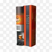 橘色图案咖啡贩卖机-空若网 橘色图案咖啡贩卖机-空若网