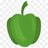 卡通手绘蔬菜装饰海报设计青椒-空若网 卡通手绘蔬菜装饰海报设计青椒-空若网