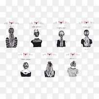 创意美女发型合集-空若网 创意美女发型合集-空若网