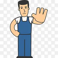 人物插画威猛男人-空若网 人物插画威猛男人-空若网